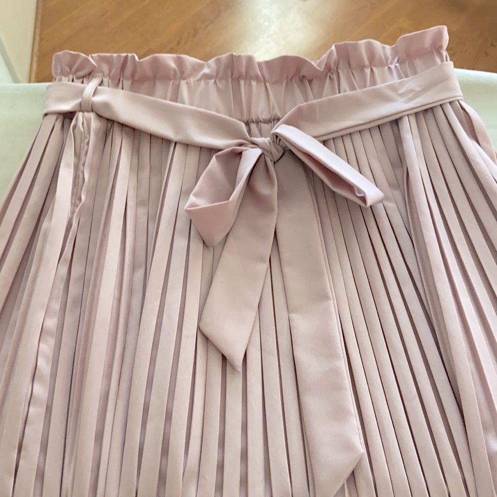 Long pleated skirt